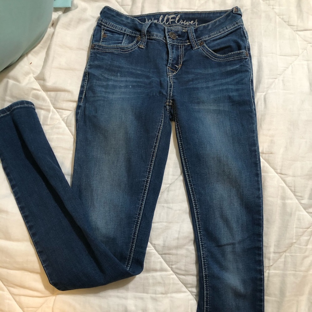 Skinny blue jeans size 0